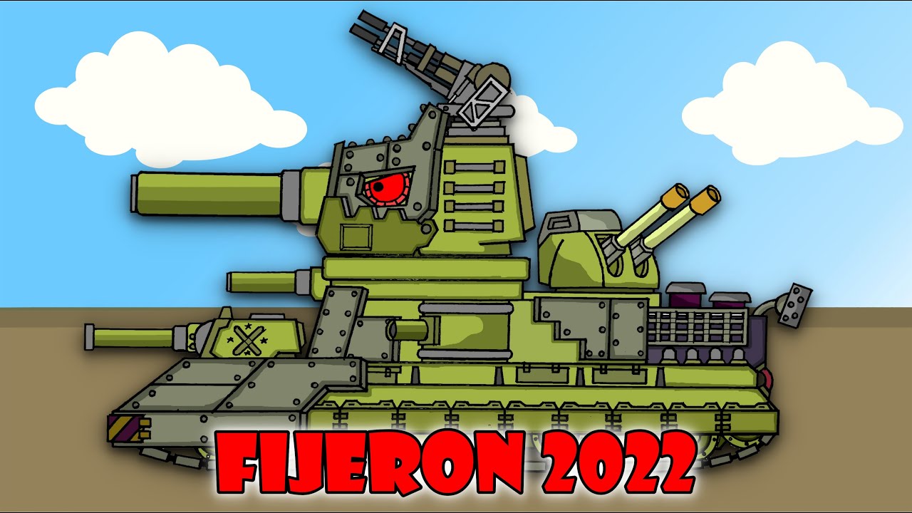 How To Draw Cartoon Tank Fijeron 2022 | HomeAnimations - Cartoons About Tanks