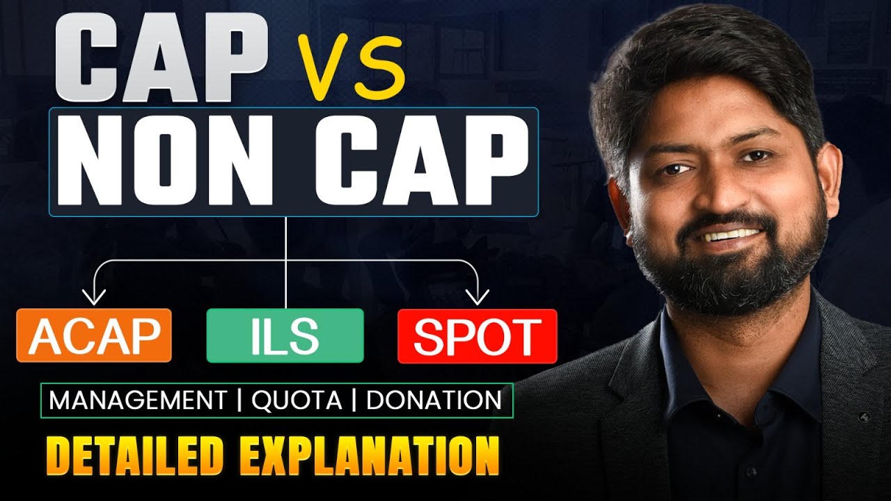 CAP vs Non-CAP Rounds Explained  | Engineering Admission 2025 Full Guide | #mhtcet2025