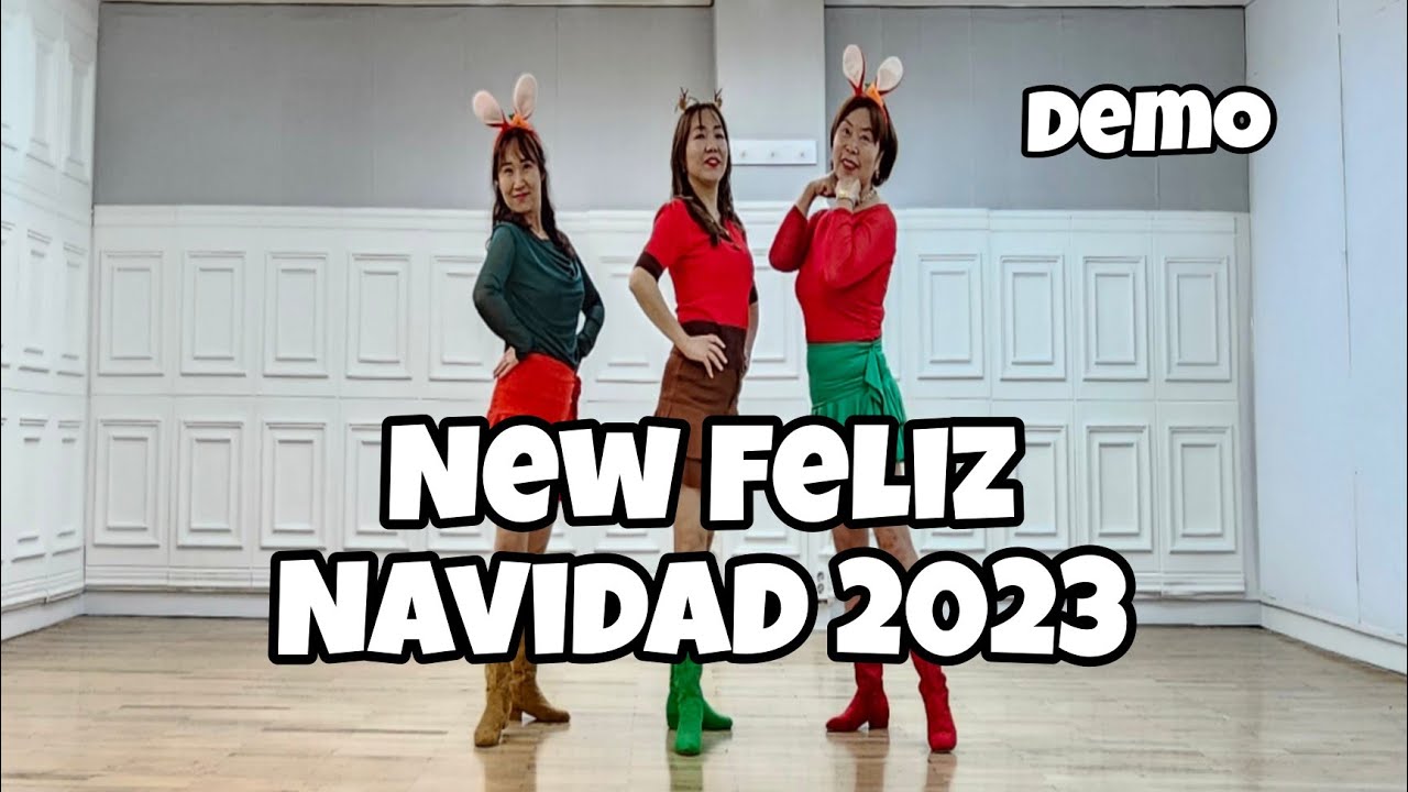 New Feliz Navidad 2023 Line Dance (Demo)/Phrased Improver/Kenny Teh/Molly Yeoh