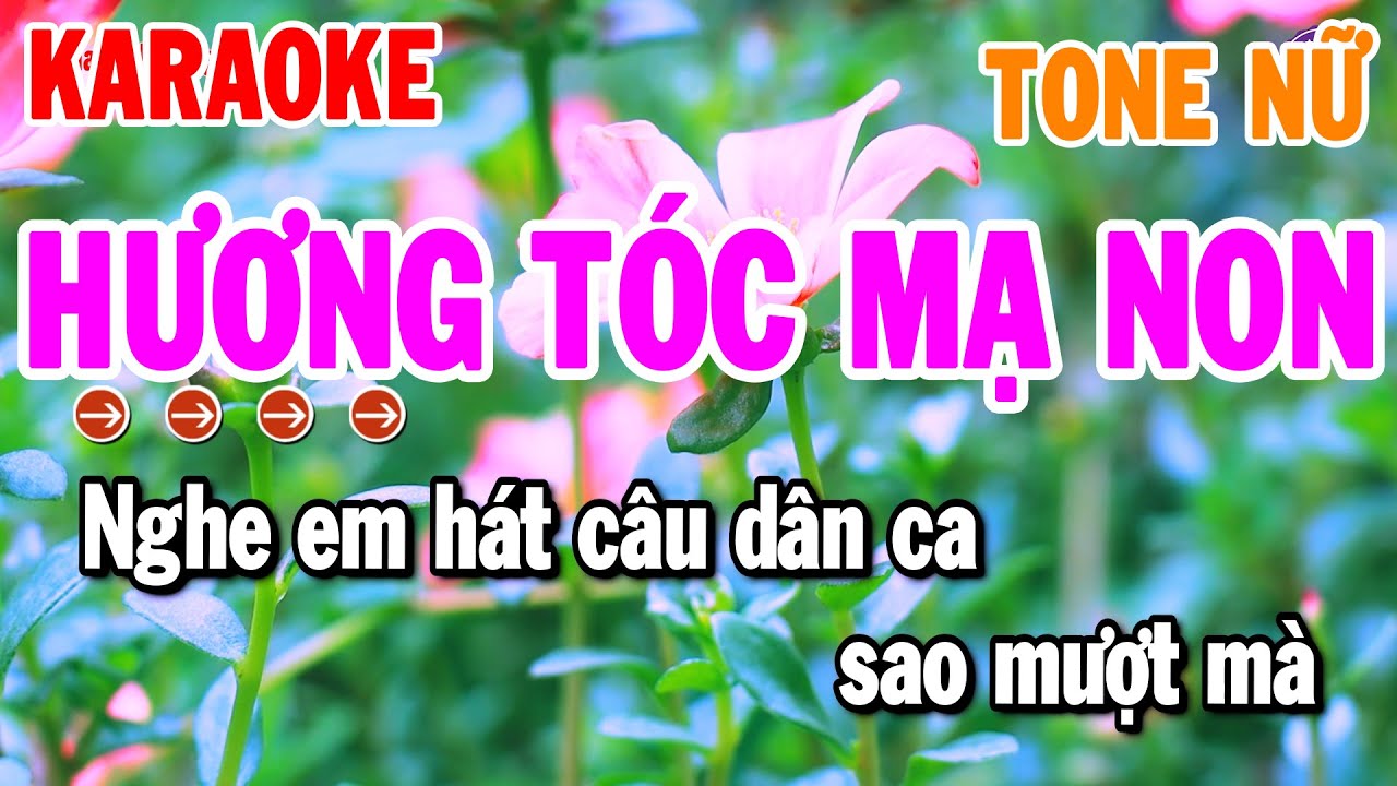 Hương Tóc Mạ Non Karaoke Tone Nữ ( Am ) Nhạc Sống Cha Cha Chuẩn | Thanh Hải Organ