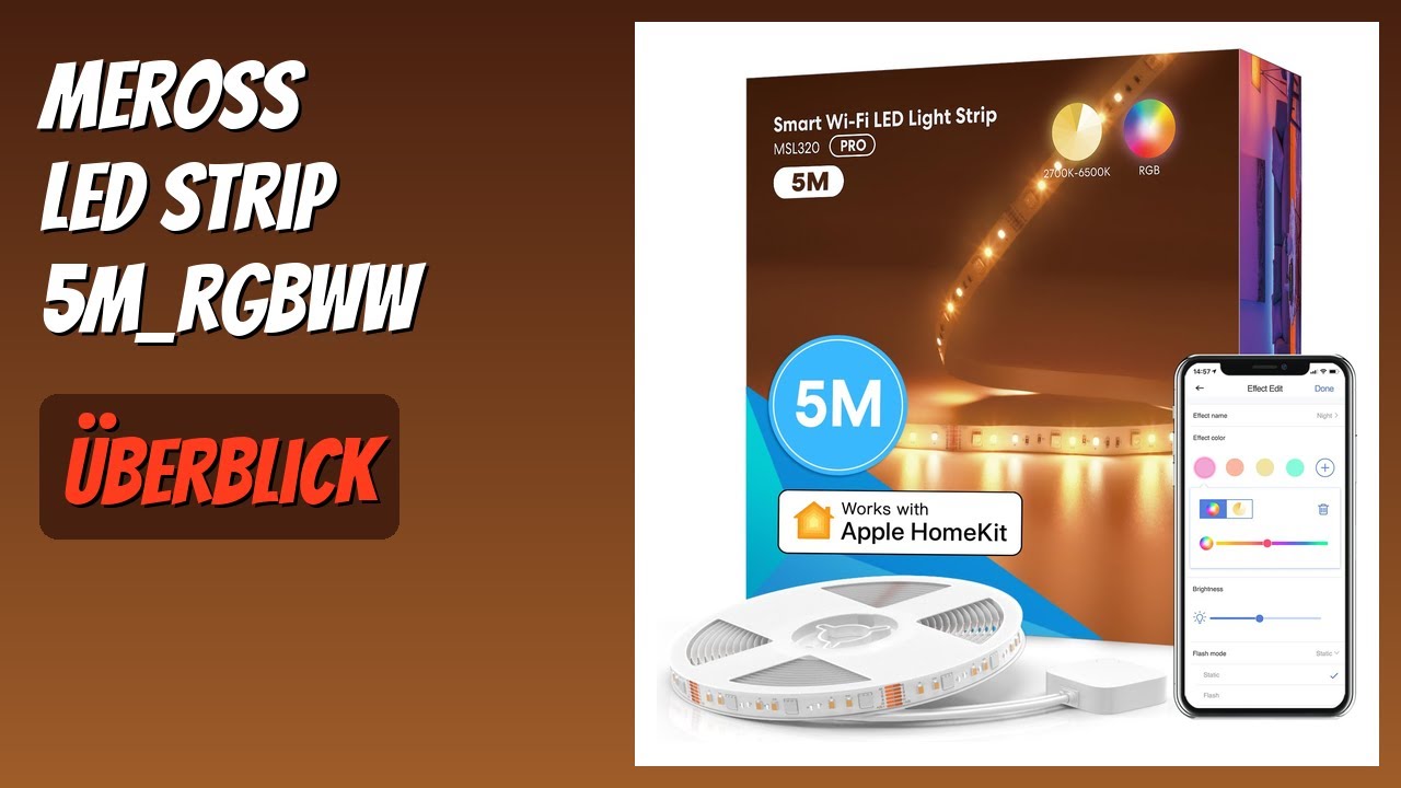 BEWERTUNG (2026): meross Led Strip 5m_rgbww. Infos