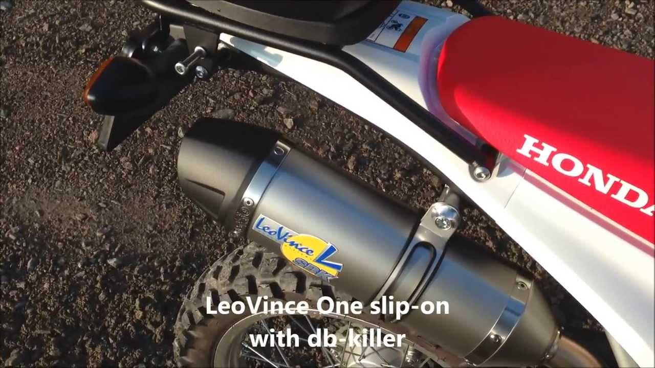 Honda CRF250L 2013 with LeoVince slip-on.