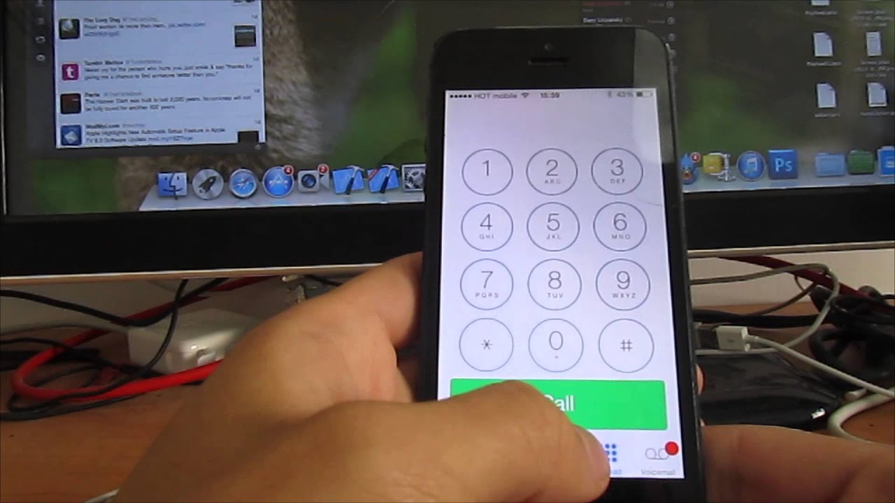 iOS 7.0.2 Lock Screen glitch