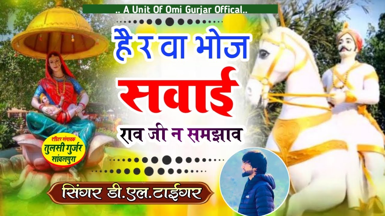 हैं र वा भोज सवाई राव जी न समझाव सिंगर डी एल टाइगर 