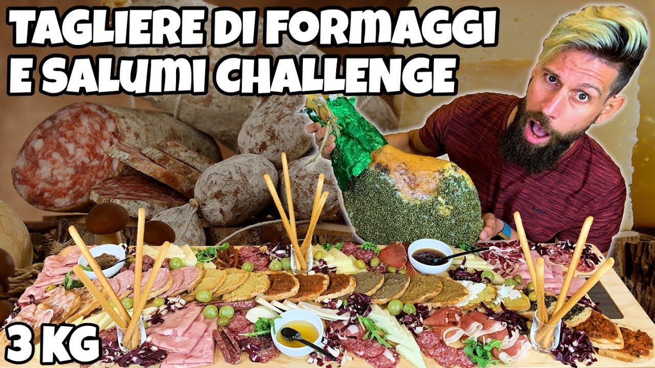 1 METRO di TAGLIERE SALUMI e FORMAGGI CHALLENGE - 3 KG - MAN VS FOOD