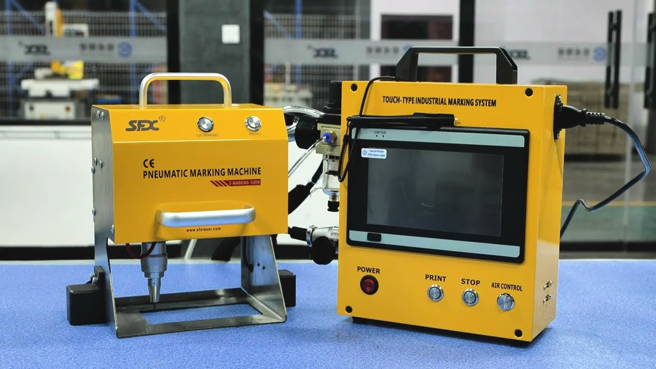 SFX Pneumatic Dot Peen Marking Machine Operation Demonstration