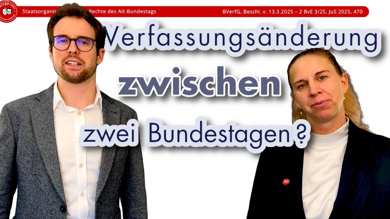 Verfassungsänderung zwischen zwei Bundestagen?