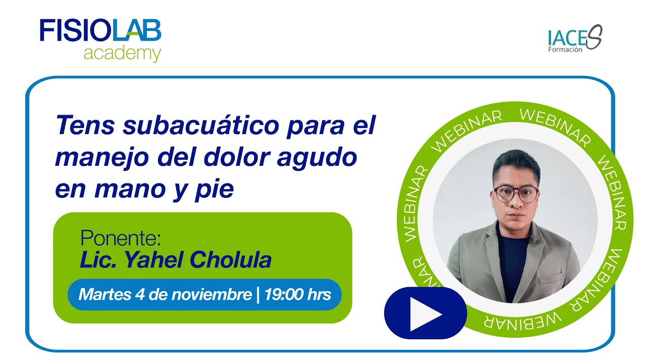 Tens subacuático para el manejo del dolor agudo. Lic. Isaac Yahel Cholula Romero #fisiolabacademy