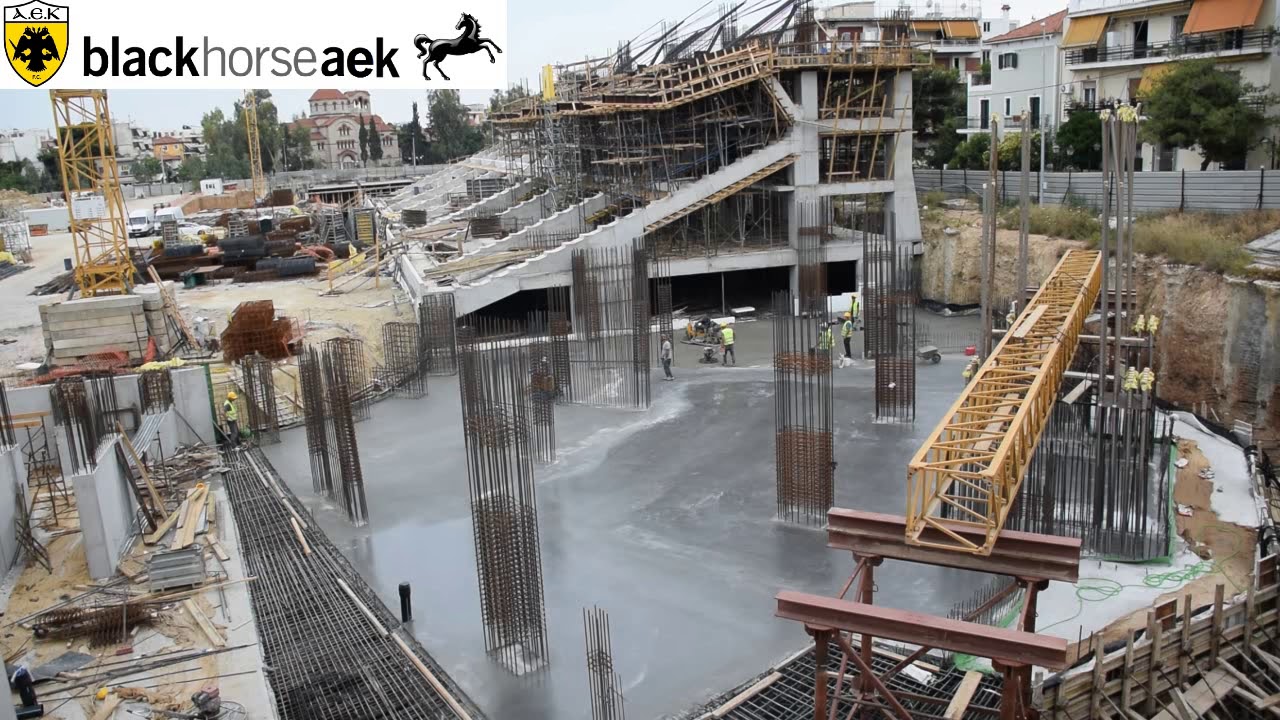 ΓΗΠΕΔΟ ΑΕΚ ΑΓΙΑ ΣΟΦΙΑ 13-06-18 (PART 6 ) Βιομηχανικό δάπεδο και ''έτοιμο'' το υπόγειο