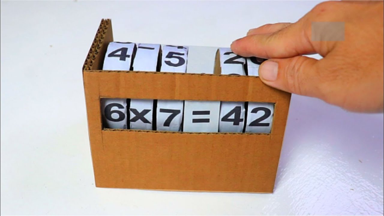 How to make Maths Learning Model from Cardboard | Maths Learning Machine Idea