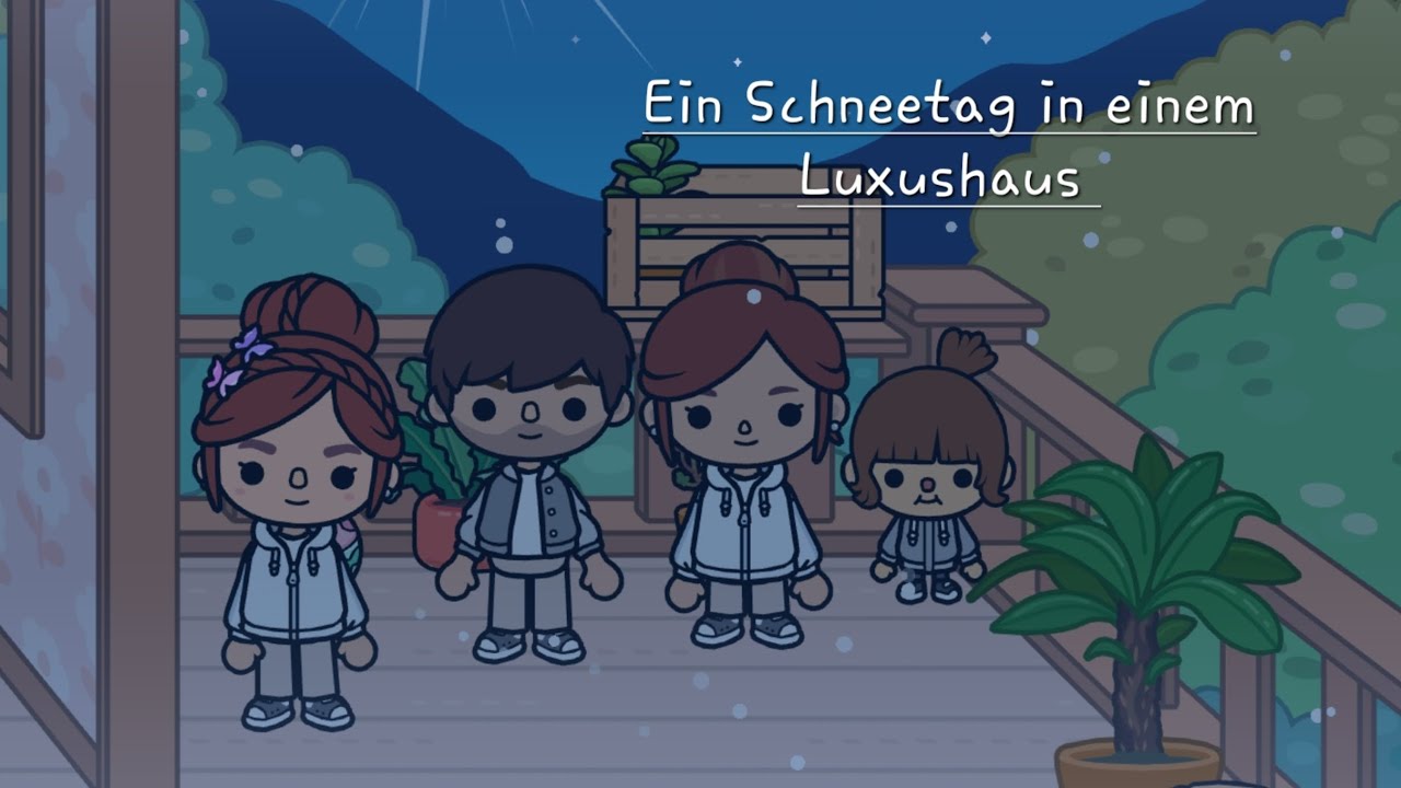 Ein Schneetag in einem Luxushaus ❤️ Abonniere den Kanal ,wenn dir mein Video gefällt+Like #tocaboca 