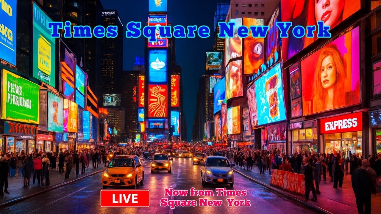 Welcome to Times Square, New York”. People from all over the world visit Times Square.
