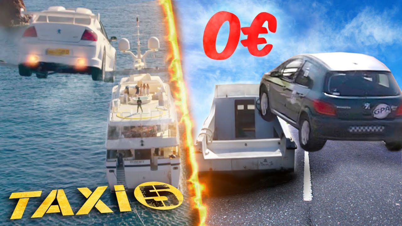 Sauter sur un bateau comme dans TAXI 5 : Ça fait quoi ? (Mal à la tête)