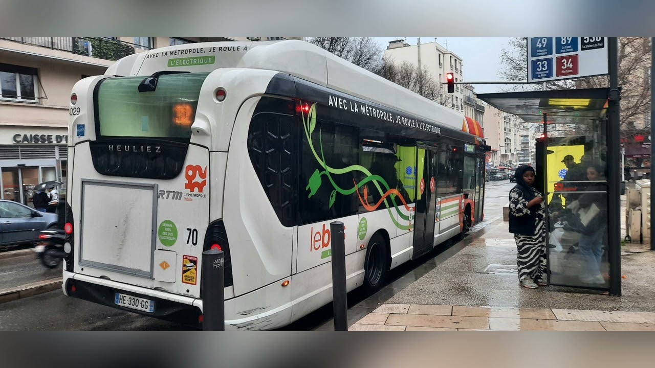 RTM La Métropole Mobilité le Bus | Heuliez GX 337 Elec n°4029 | Ligne 32