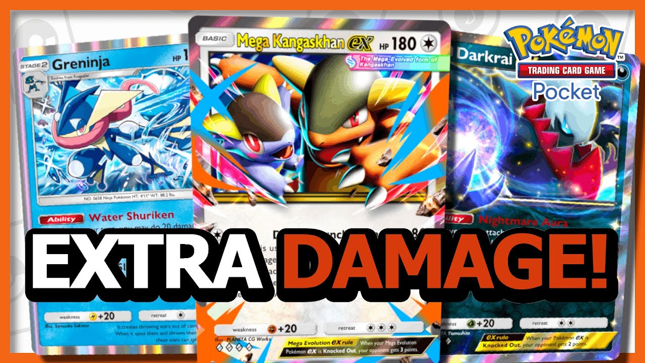 Mega Kangaskhan EX Is INSANE With Greninja & Darkrai | Pokémon TCG Pocket