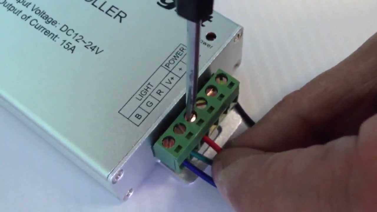 Подключение светодиодной ленты RGB www.ginrus.ru