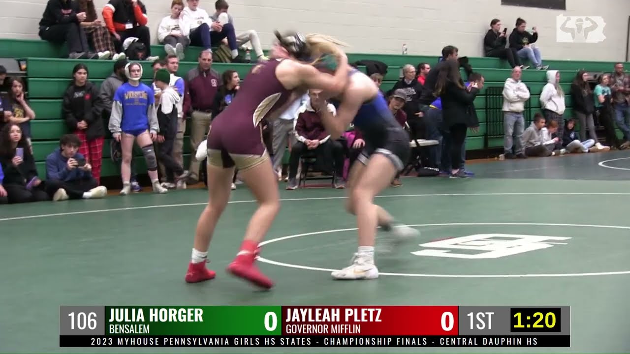 2023 PA Girls final - 106 - Jayleah Pletz (Governor Mifflin) vs Julia Horger (Bensalem)