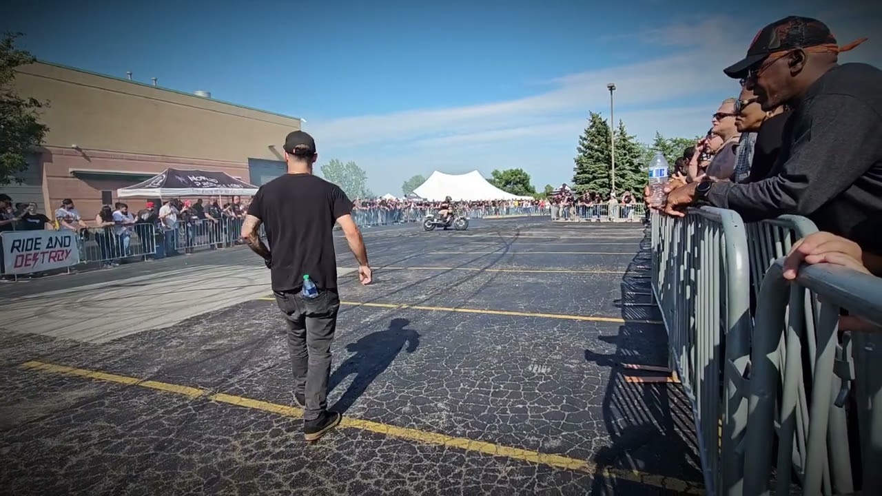 Motorcycle Stunt Show at Chitown Harley with Sendersonly