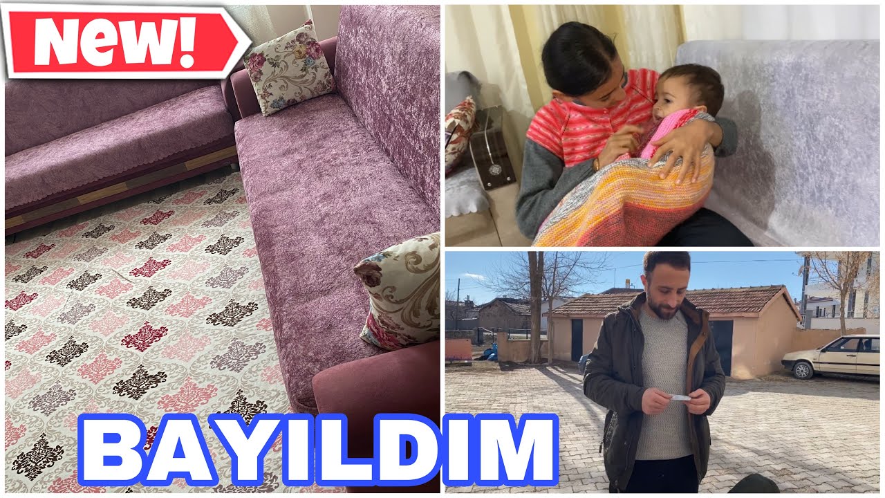 ➡️İŞTE OTURMA ODAMIN YENİ HALİ🔥DOĞUM GÜNÜ HEDİYEME BAYILDIM😱KÖYÜME GİTTİK