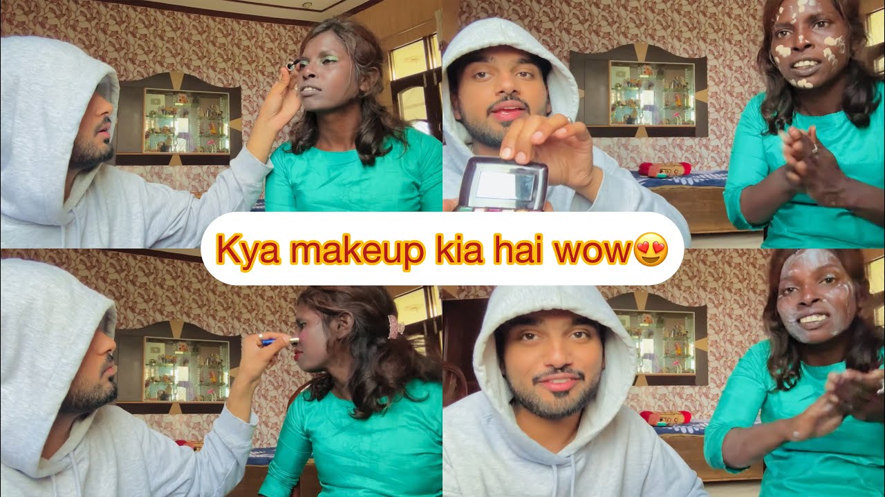 Parnaj ne kia raju ka makeup💄😂😍 || funny vlog🤣 || raju didi