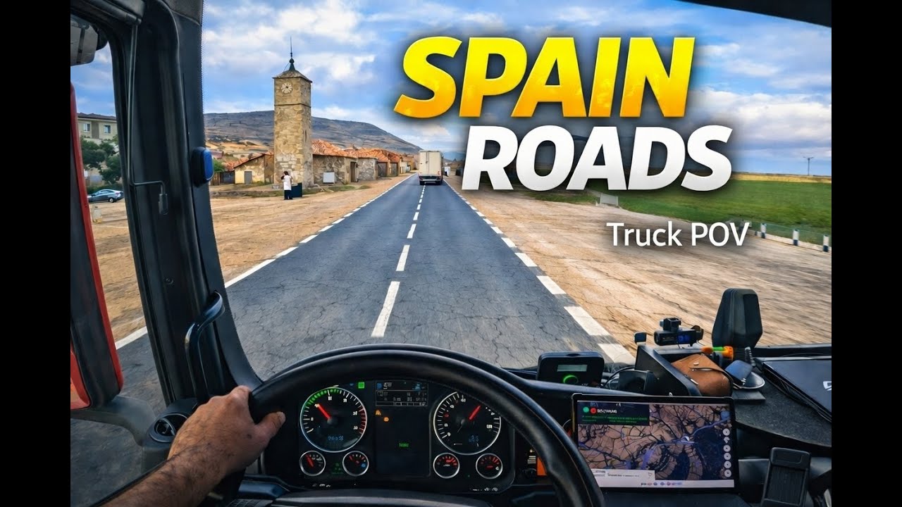 Spain → France 🇪🇸➡️🇫🇷 | Villages, highways, rain & night stop near Barcelona.