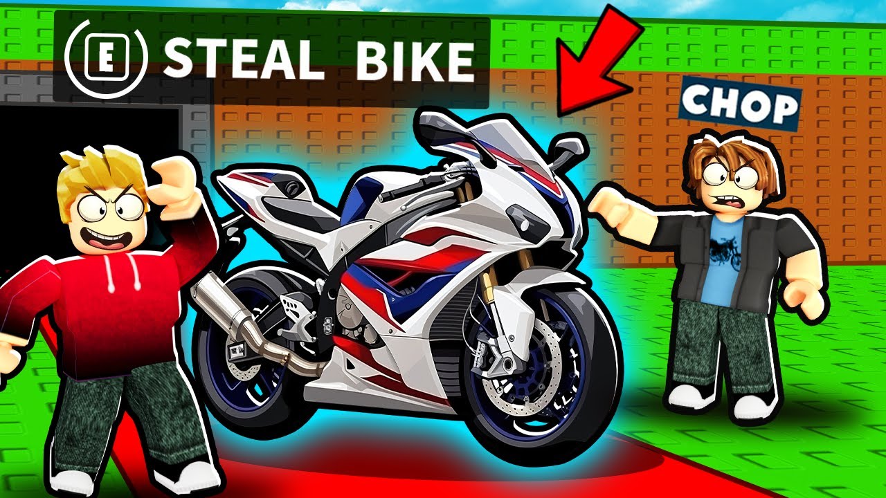 ROBLOX CHOP STOLE THE LEGENDARY BMW BIKE IN STEAL A BIKE