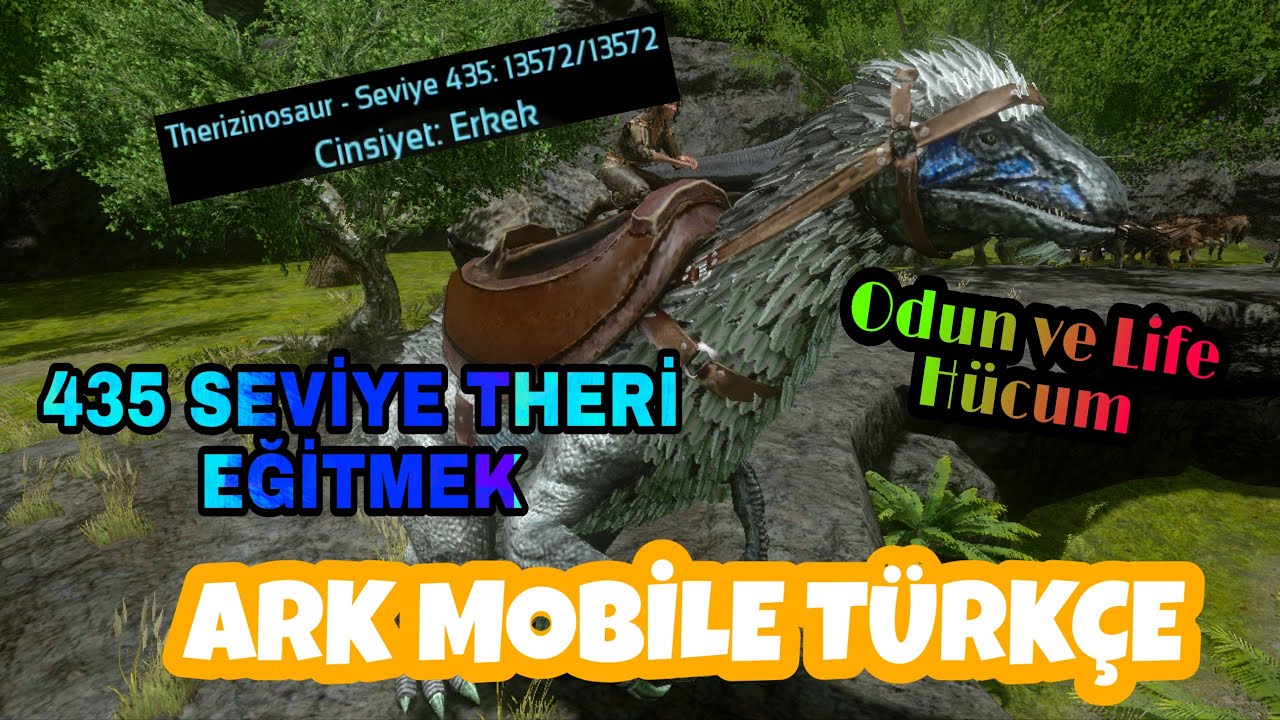 Ark Mobile Türkçe /Bölüm-6 (435 SEVİYE THERİ EVCİLLEŞTİRMEK)Acımasız|Brutal