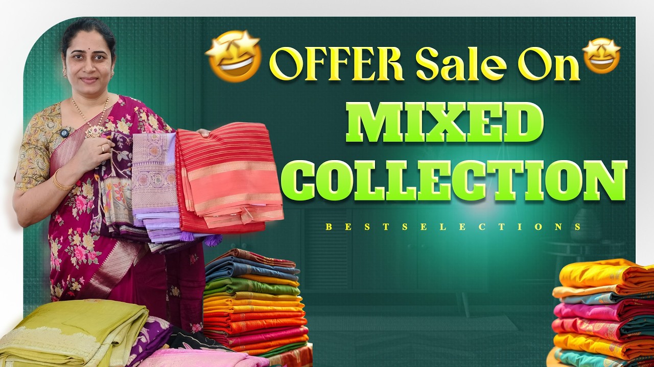 Offer Sale on All Mixed Collection Sarees 🔥 Hurry! #bestselections #offersales #sarees #new