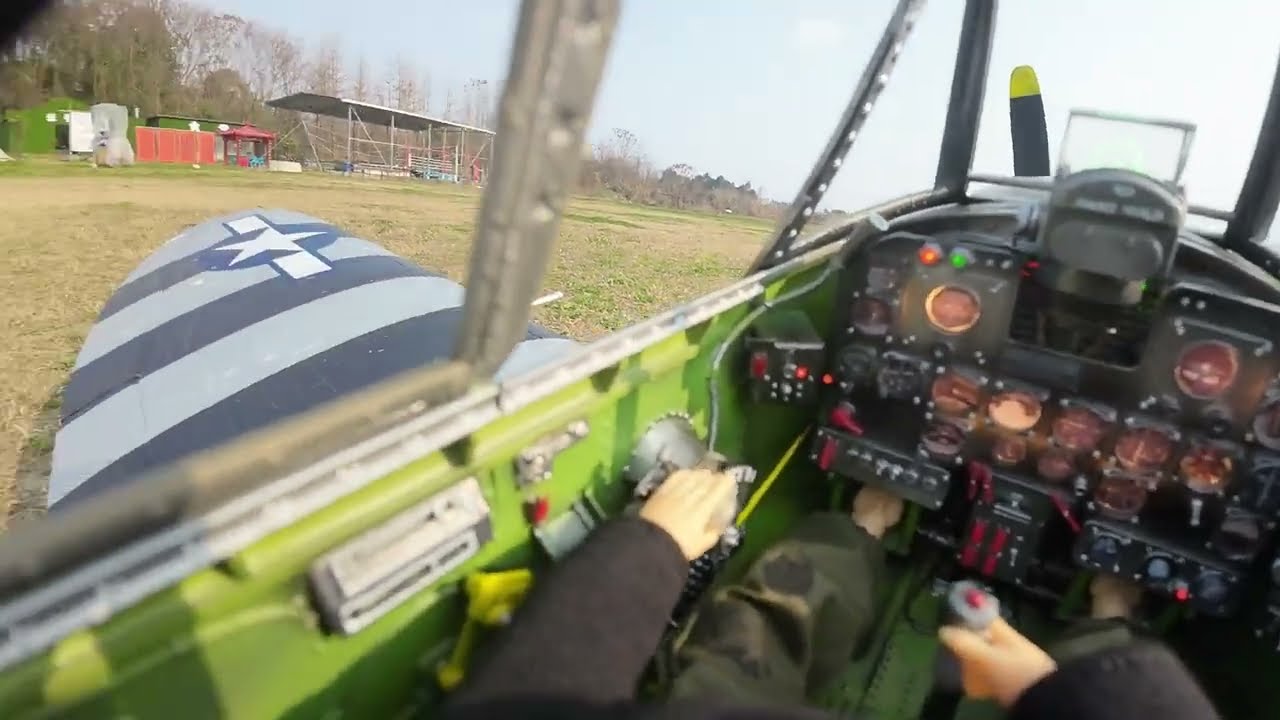 RC plane  ！Scale FPV cockpit model for p47  ,fly with DJI googles