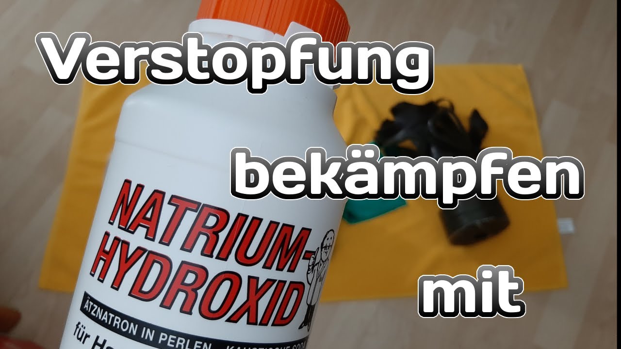 SPEKTAKULÄRER SIEG VON NATRIUMHYDROXID IM KAMPF GEGEN VERSTOPFTE ROHRE