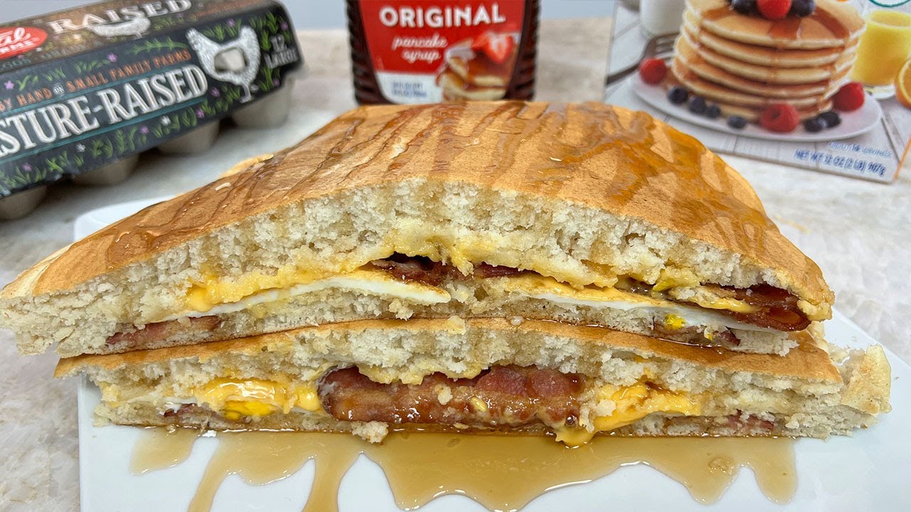 Stuffed Breakfast Pancake Stack