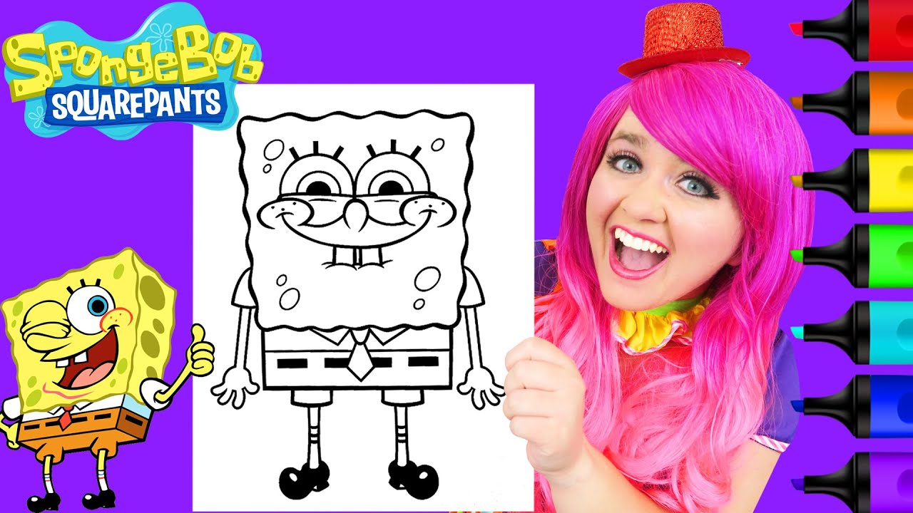 How To Color SpongeBob SquarePants | Markers