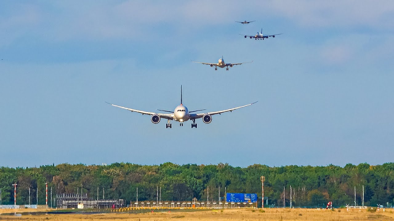 🇩🇪 FRANKFURT MAIN Airport Plane Spotting + Aircraft & Flight Route Information Subtitles ! Part 2
