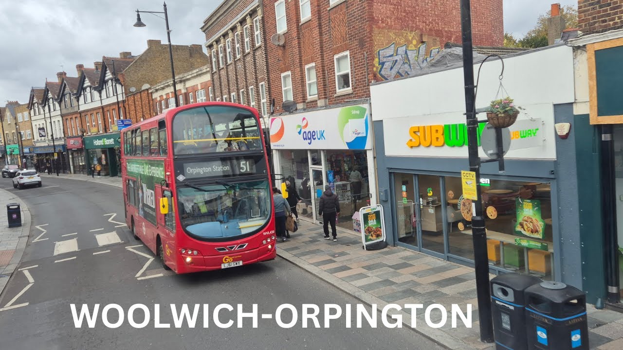 51Bus Route to Orpington. All 53 Stops