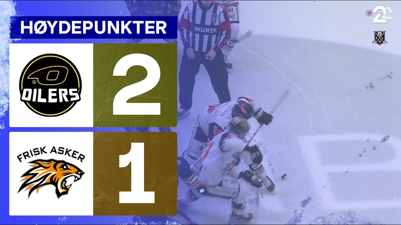 Stavanger Oilers 2 - 1 Frisk Asker - Høydepunkter