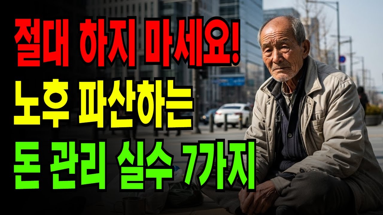 은퇴 후 이것만은 절대 하지 마세요! 노후 파산하는 돈 관리 실수 7가지