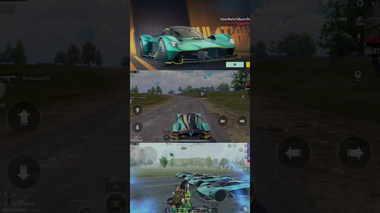 Aston Martin car spin | #bgmi #crateopening #bgmishorts #car #pubg #youtubeshorts #trending