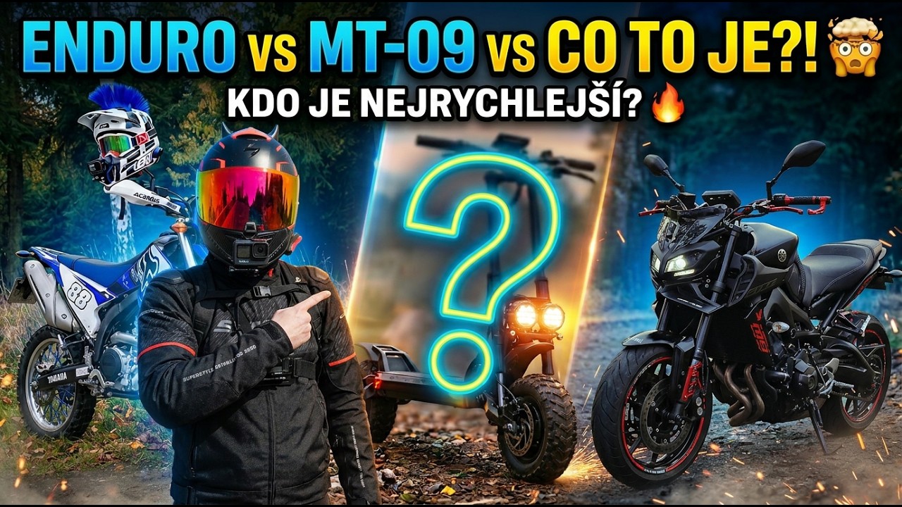 Nejlepší mix? Moje garáž snů v akci (MT-09, WR250R, 5600W bestie)