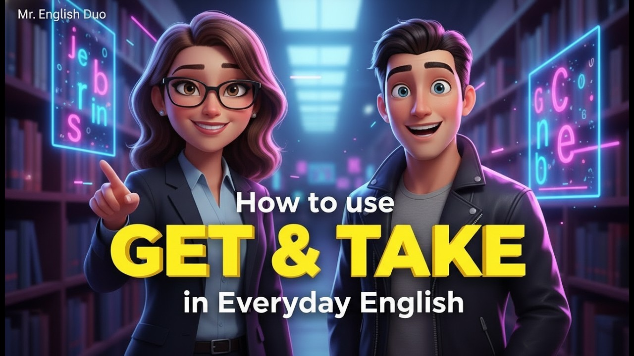 How to Use GET & TAKE in Everyday English | Daily English Lesson