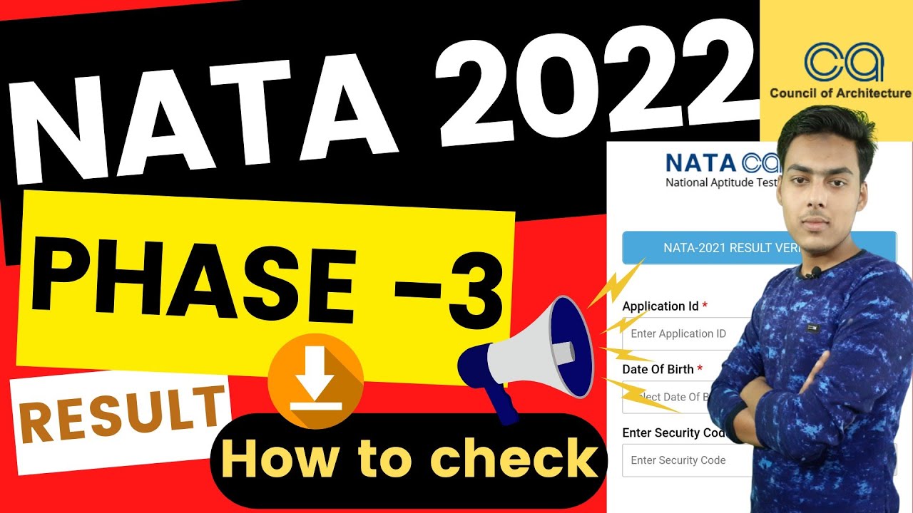 nata phase 3 result 2022 | how to check nata phase 3 result