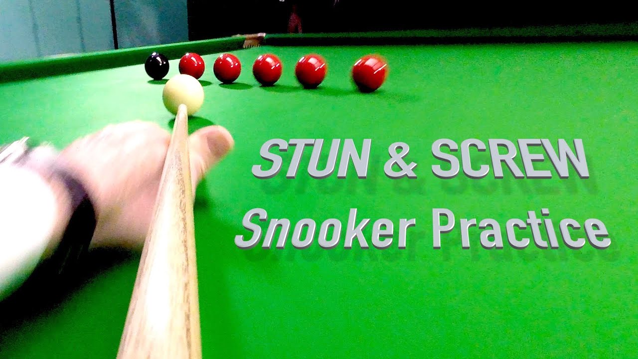 134. Stun & Screw Snooker Practice