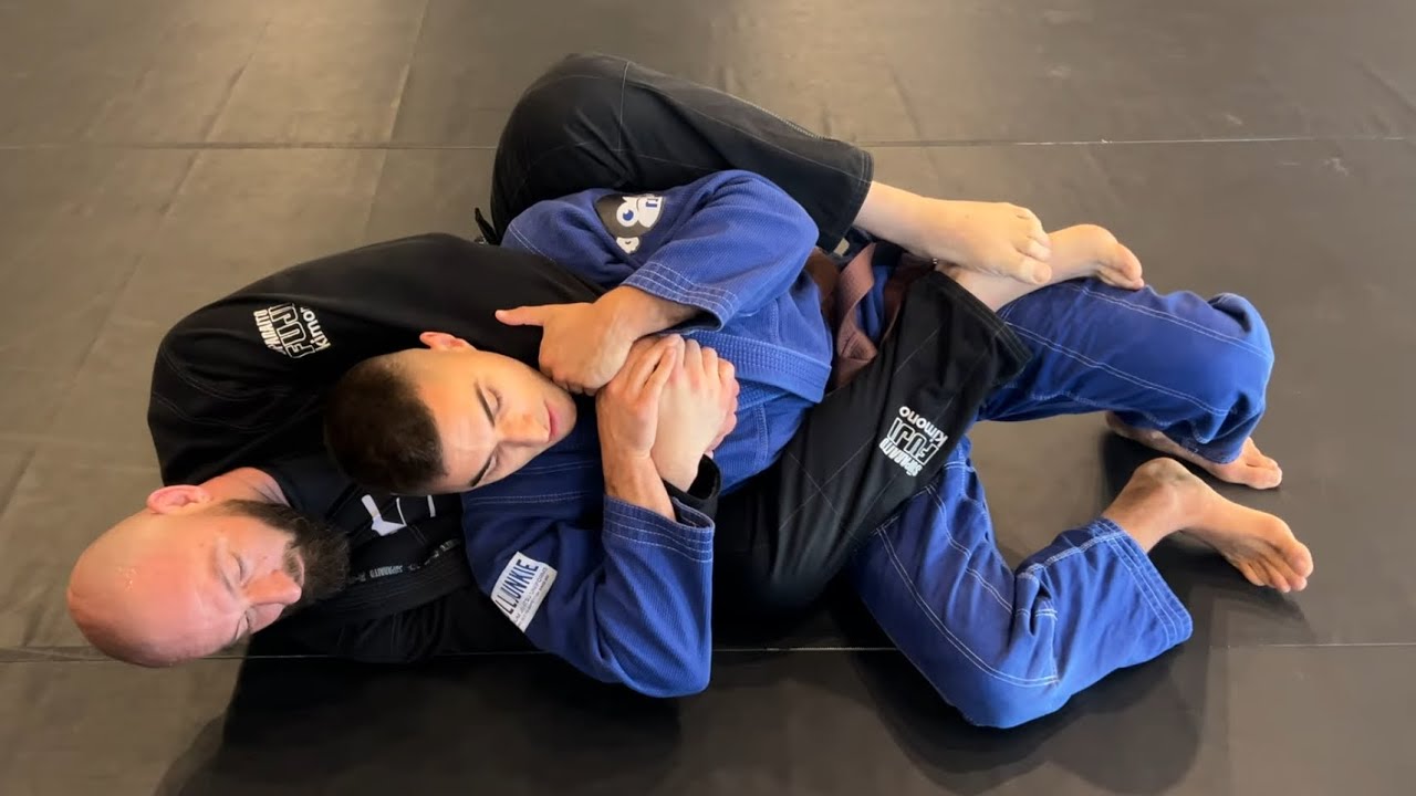 Back Mount Escape from Diamond Control (Weak Side / Feet First)