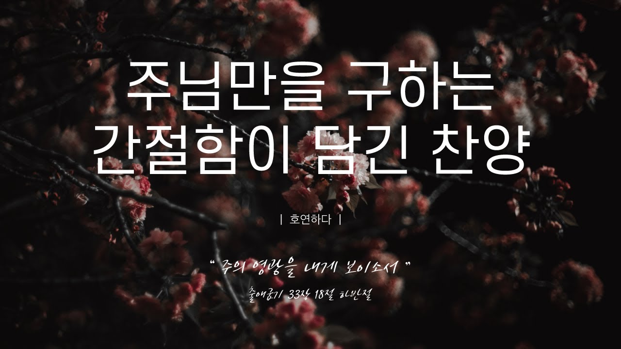 《𝐂𝐂𝐌 모음집》주님만을 구하는 간절함이 담긴 찬양 12곡ㅣ호연하다