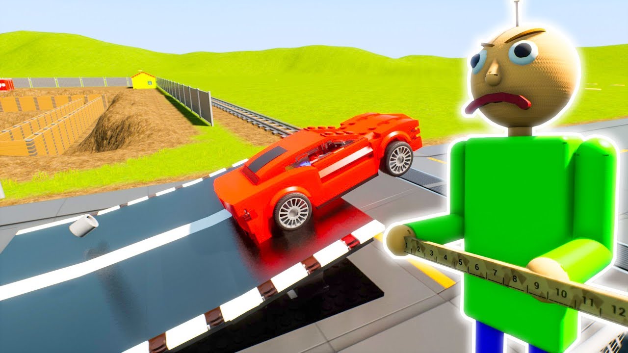 Cars vs Lego Baldi | Brick Rigs Physics