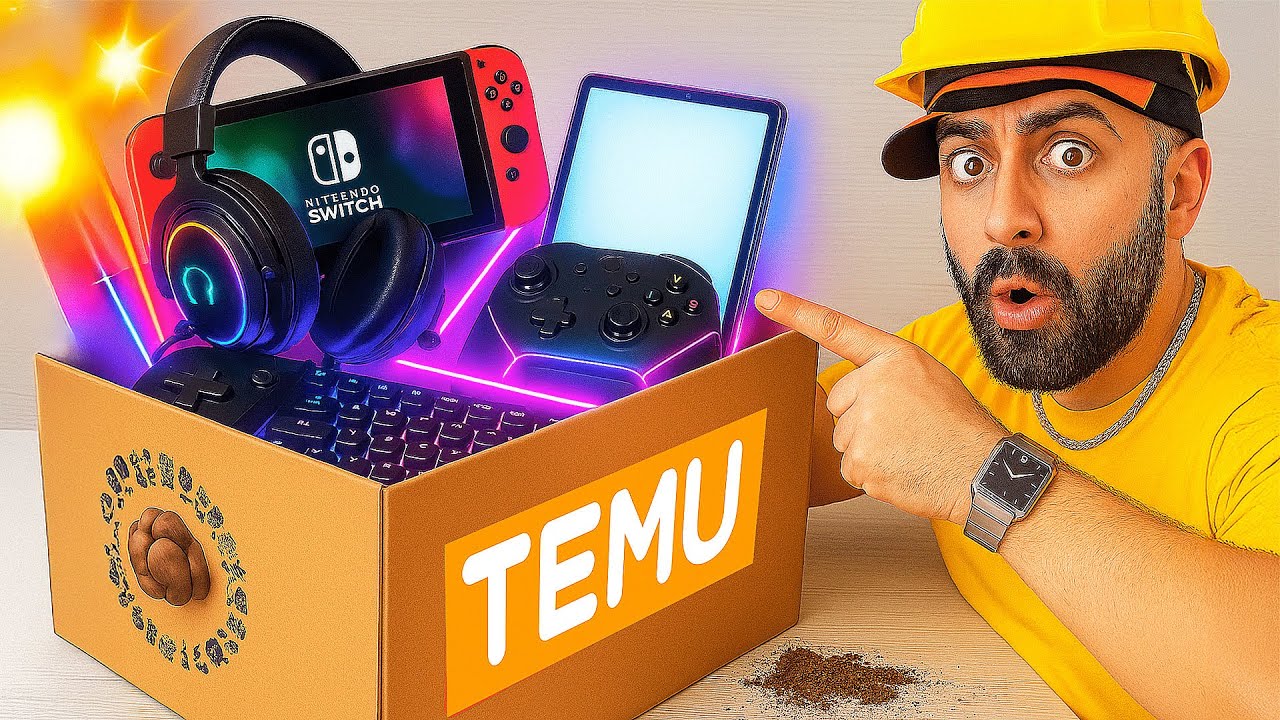 Ho comprato 100€ di GADGET di TEMU… TROPPO FIGHI 📦 MEGA UNBOXING XXL