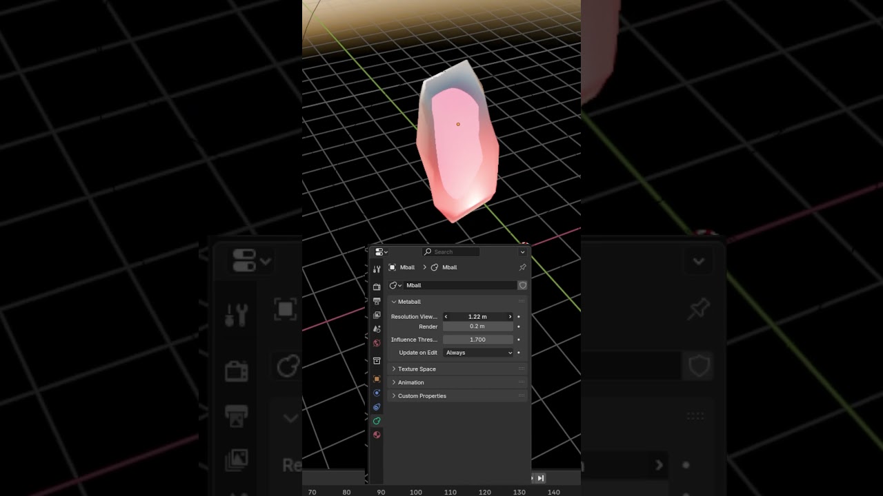 Metaball - Blender Pro Tips #blender #shorts #3dmodeling