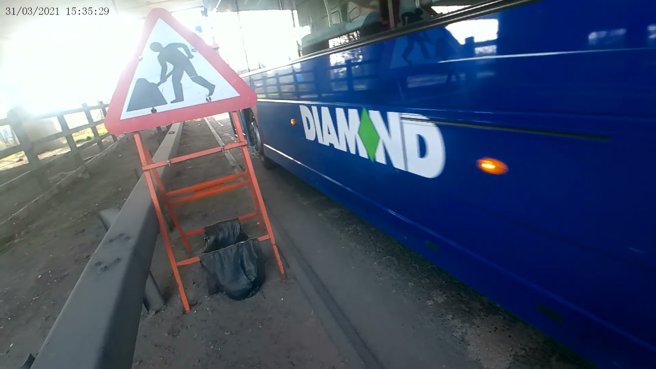 Forced off Road by Diamond bus driver