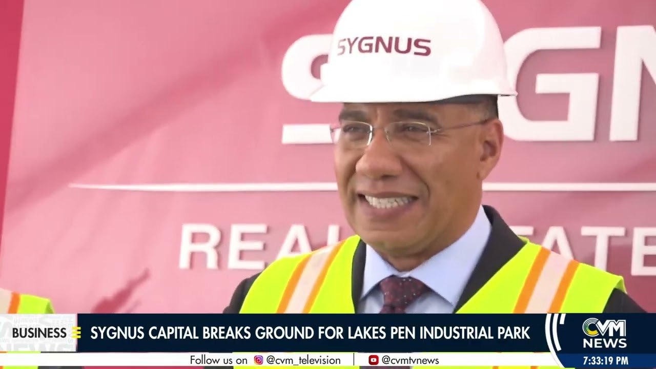 Sygnus Capital Breaks Ground for Lakes Pen Industrial Park | CVM Television Jamaica
