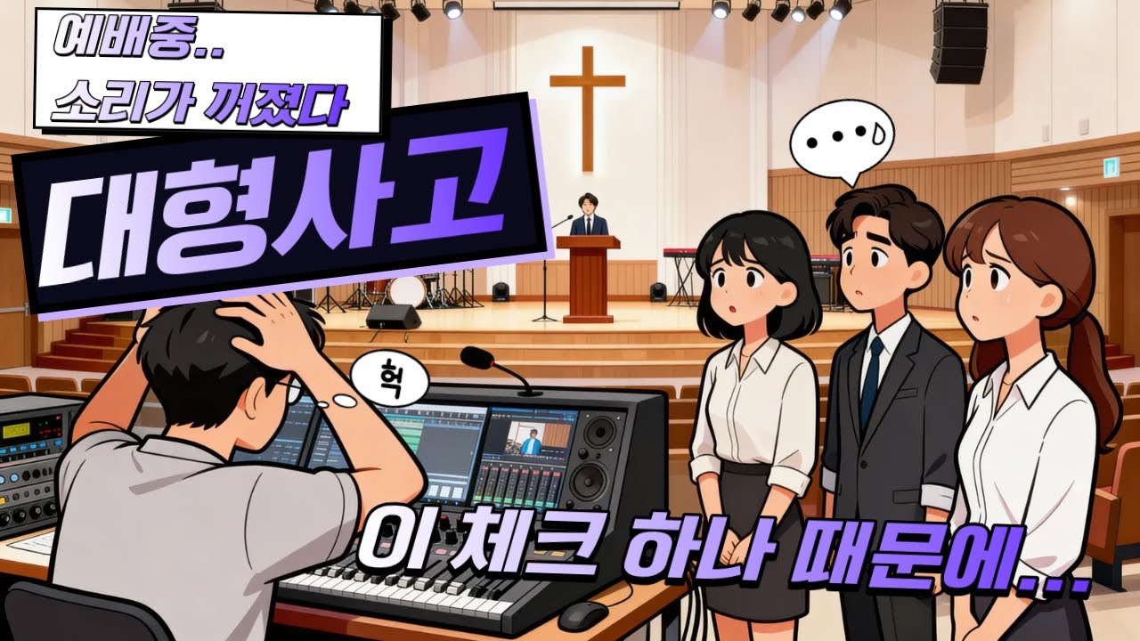 예배 음성 끊김 절대로 다시 안 된다!