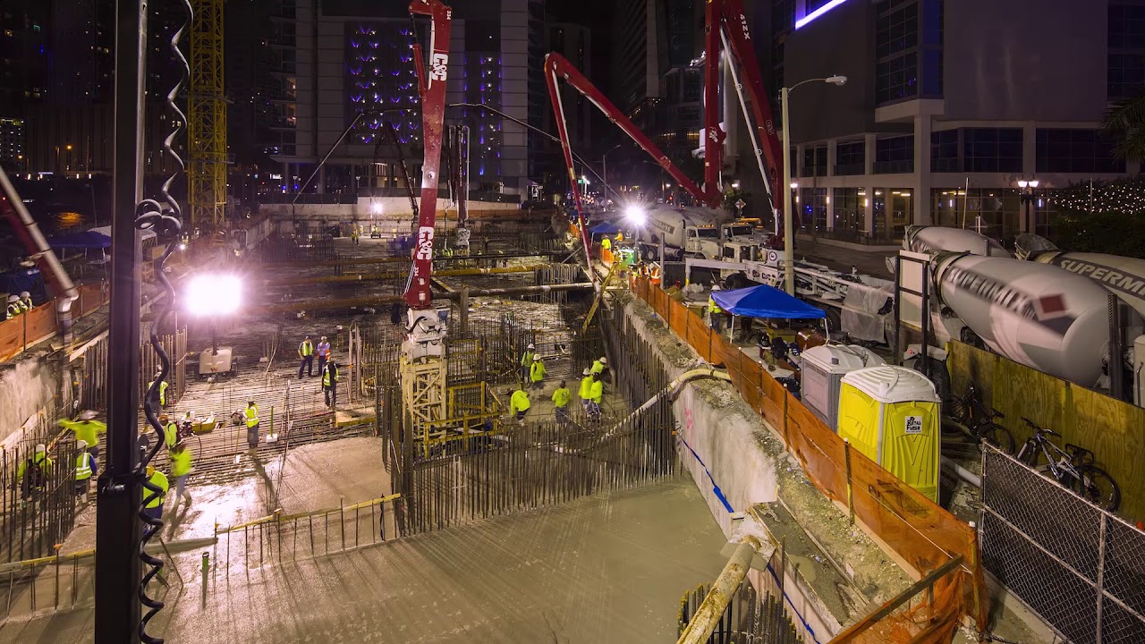 Aston Martin Residences - Miami`s Biggest Concrete Pour